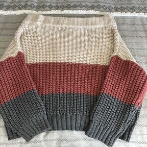 Off the shoulder sweater